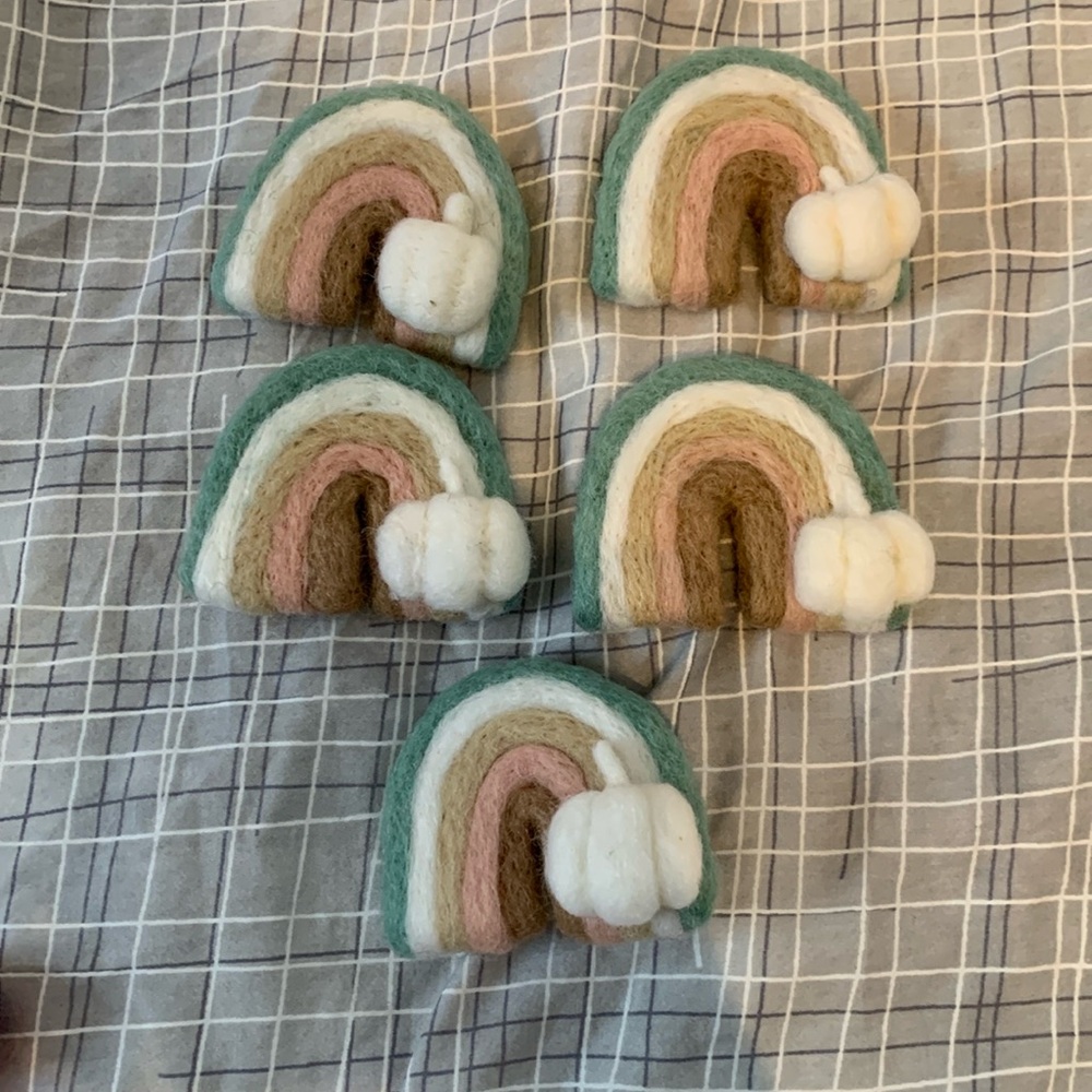 FELT | Set of 5 Colorful Rainbows